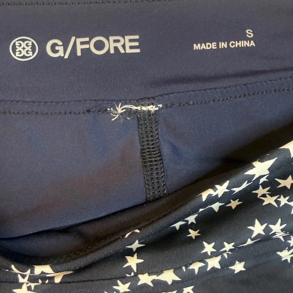 G/FORE Golf‎ Skort Womens Small Navy White Star Print Performance Skirt Active